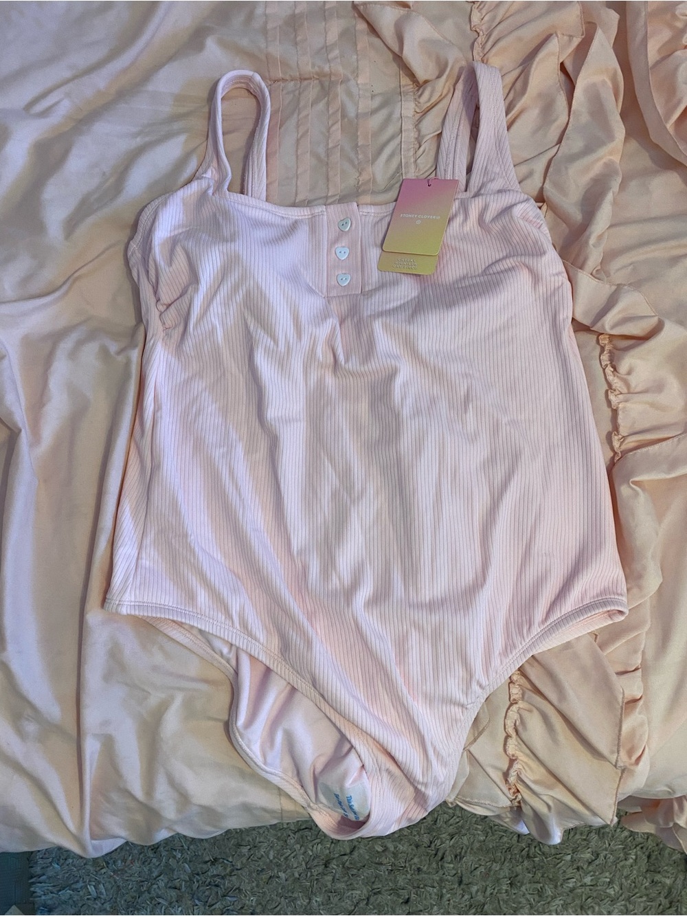 Stoney Clover Lane x Target Limited Edition Ribbed Pink Swimsuit for Women